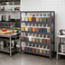 Thumbnail image #2 for Quantum Heavy Duty Stationary Wire Shelving Unit with 24 Clear Bins, 36 x 12 x 39 Inches