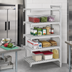 Thumbnail image #3 for Cambro Camshelving Premium 24 x 42 x 84 Inch 4-Tier Vented Add-On Polymer Shelving Unit