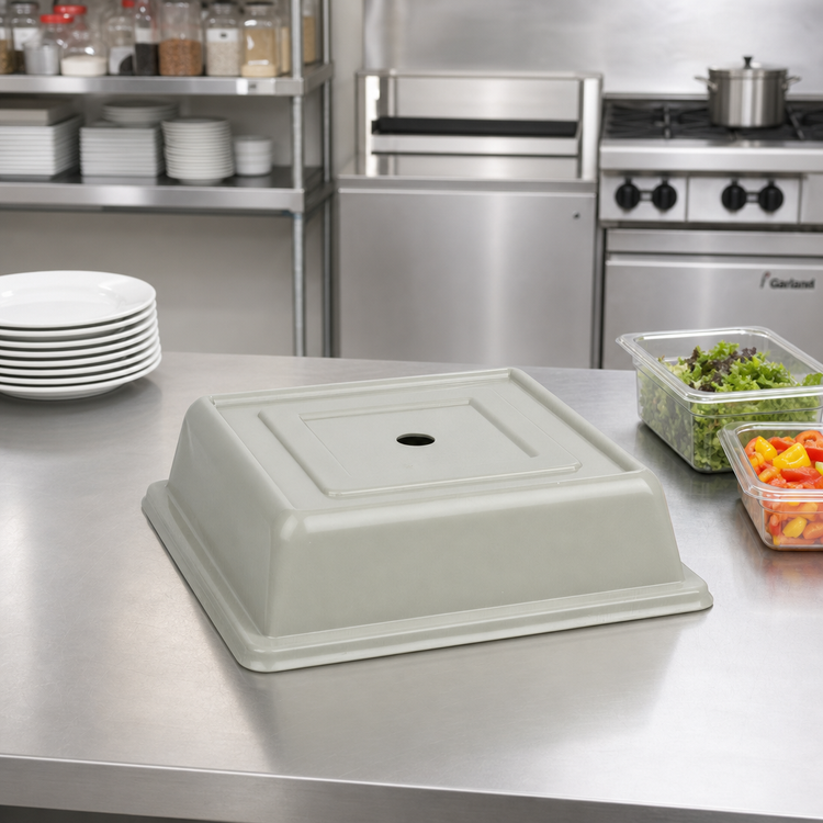 Product image #3 for Cambro Versa Camcover Square Fiberglass Plate Cover, 8-5/8 x 8-5/8 Inches Inside, 2-3/4 Inches High