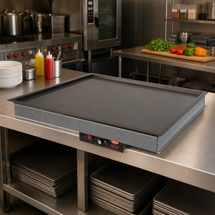 Product image #2 for Hatco Glo-Ray Built-In Rectangular Heated Shelf with Recessed Top, 43.5" x 21"