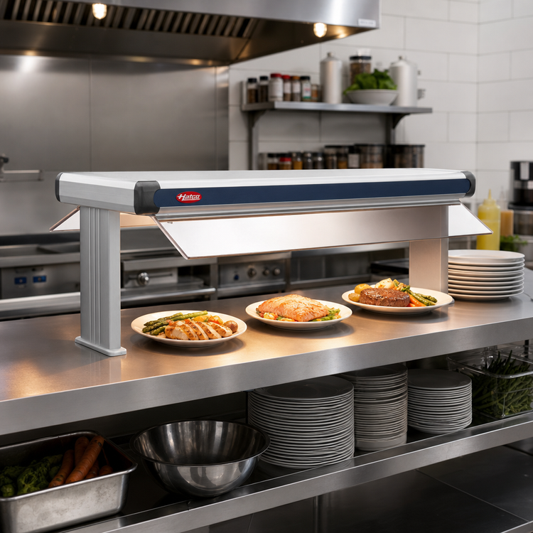 Product image #2 for Hatco Glo-Ray Designer Unlighted Dual Infrared Strip Heater, 51-1/2" W, 3" Spacer, 2200W, Aluminum