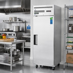 Thumbnail image #2 for Everest Refrigeration ESF1 23 Cu. Ft. One-Section Upright Reach-In Freezer, Stainless Steel, Solid Hinged Door, Top-Mounted Refrigeration