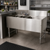 Thumbnail image #2 for Advance Tabco Prestige Supreme 3-Compartment Stainless Steel Underbar Sink Unit with Right Drainboard, 60 x 20 x 36 Inches