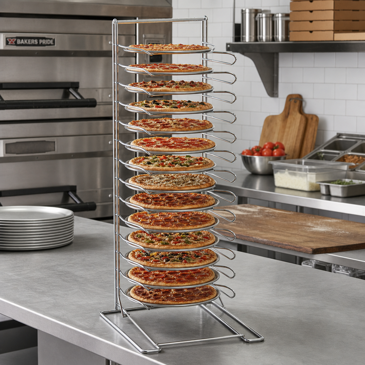 Product image #2 for American Metalcraft 24-Shelf Countertop Pizza Pan Rack for 10 to 17 Inch Pans