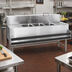 Thumbnail image #2 for Eagle Group Spec-Bar 3-Compartment Underbar Sink Unit with Left and Right Drainboards, 84W x 19D x 37H