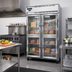 Thumbnail image #2 for Continental Refrigerator 2FNSSGDHD Two-Section Standard Depth Display Freezer with Half Glass Doors