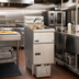 Thumbnail image #2 for Pitco Solstice Prepackaged Electric Twin-Tank Fryer System with SoloFilter, 17 kW