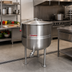 Thumbnail image #2 for Crown DL-30 Direct Steam Stationary Kettle, 30 Gallon, 2/3 Jacket, Tri-Leg