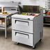 Thumbnail image #2 for Turbo Air Super Deluxe 27.5-Inch 2-Drawer Refrigerated Sandwich/Salad Prep Table with 8-Pan Opening