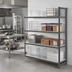 Thumbnail image #2 for Cambro Camshelving Basics Plus 4-Tier Solid Add-On Polymer Shelving Unit, 24