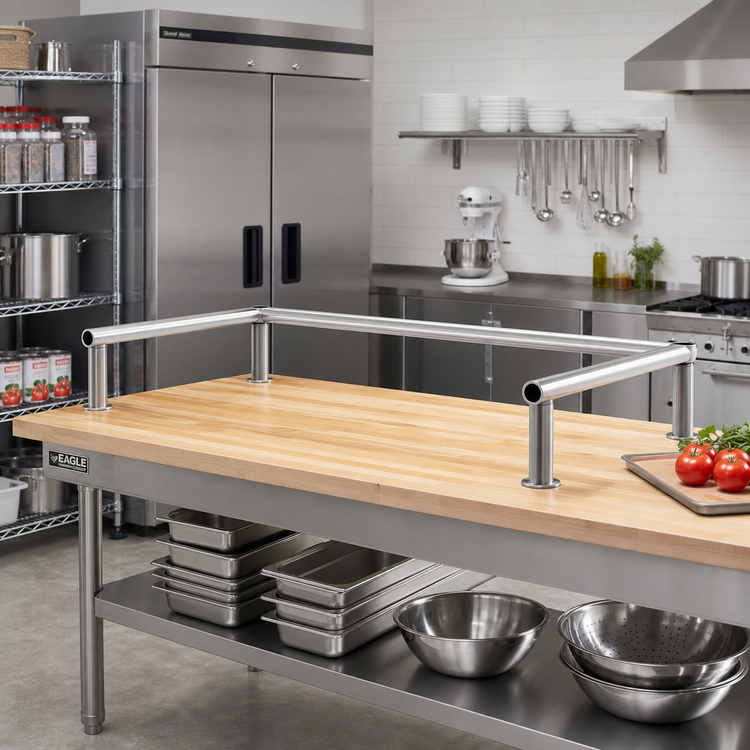 Product image #2 for Eagle Group 3-Sided Stainless Steel Channel Frame, 60" W x 21" D
