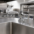 Thumbnail image #2 for Krowne Royal Series 16-200L Single Pantry Deck-Mount Faucet, 6-Inch Swing Spout, Polished Chrome, Internal Check Valves