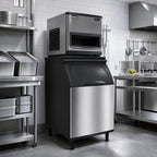 Thumbnail image #2 for Koolaire K570 Ice Storage Bin, 532 lb Capacity, Top-Hinged Front Door, Polyethylene Interior, for Top-Mounted Ice Makers