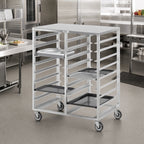 Thumbnail image #2 for Channel Manufacturing CTR1418 Aluminum Cafeteria Tray Delivery Rack, Double Section, Side Load, 36-Tray Capacity
