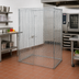 Thumbnail image #2 for Mobile Chrome-Plated Carbon Steel Security Cage Panel Set with 2 Swing Doors, 48W x 24D x 61H
