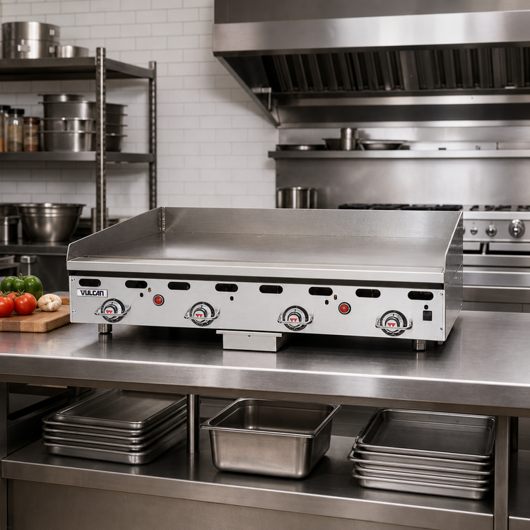 Product image #2 for Vulcan MSA Series MSA24-30 Heavy Duty Countertop Gas Griddle, 24 x 30 Inch Cooking Surface