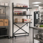 Thumbnail image #2 for Metro SmartLever SM861842-ADD 86-Inch Steel Add-On Cantilevered Shelving Kit for 42 x 18-Inch Shelves
