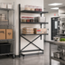 Thumbnail image #2 for Metro SmartLever 86-Inch High Add-On Cantilevered Shelving Kit for 42 x 18 Inch Shelves