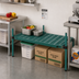 Thumbnail image #2 for QuadPlus 60-Inch x 21-Inch Green Polymer Louvered Shelf Mat with Wire Quad-Adjust Frame and MICROGARD Antimicrobial Protection