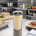 Thumbnail image #2 for Carlisle 12 oz Clear SAN Cheese Shaker with Stainless Steel Perforated Top