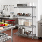 Thumbnail image #2 for Metro Super Erecta AA516C Add-On Wire Shelving Unit, 24W x 24D x 63H, Chrome-Plated, 4 Shelves