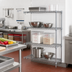 Thumbnail image #2 for Metro Super Adjustable Super Erecta Add-On Wire Shelving Unit, 24W x 24D x 63H, Chrome Plated Finish