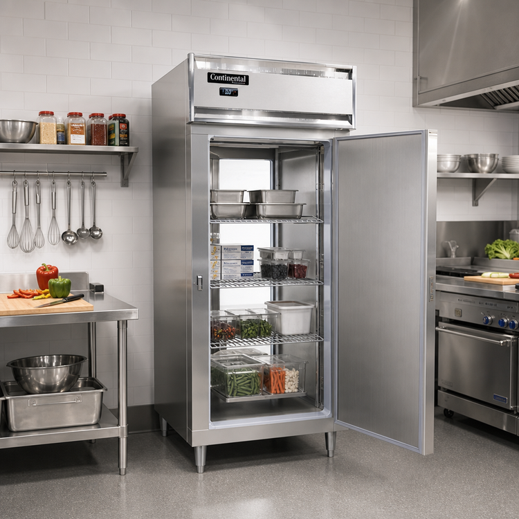 Product image #2 for Continental Refrigerator D1FXNSAPT Designer Line Extra-Wide Pass-Thru One-Section Commercial Freezer