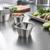 Thumbnail image #2 for American Metalcraft Square Stainless Steel Sauce Cup, 2-1/2 oz.