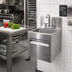 Thumbnail image #2 for Glastender Wall-Mount Stainless Steel Hand Sink with Faucet, Soap Dispenser, and C-Fold Towel Dispenser, 14 x 15 Inches