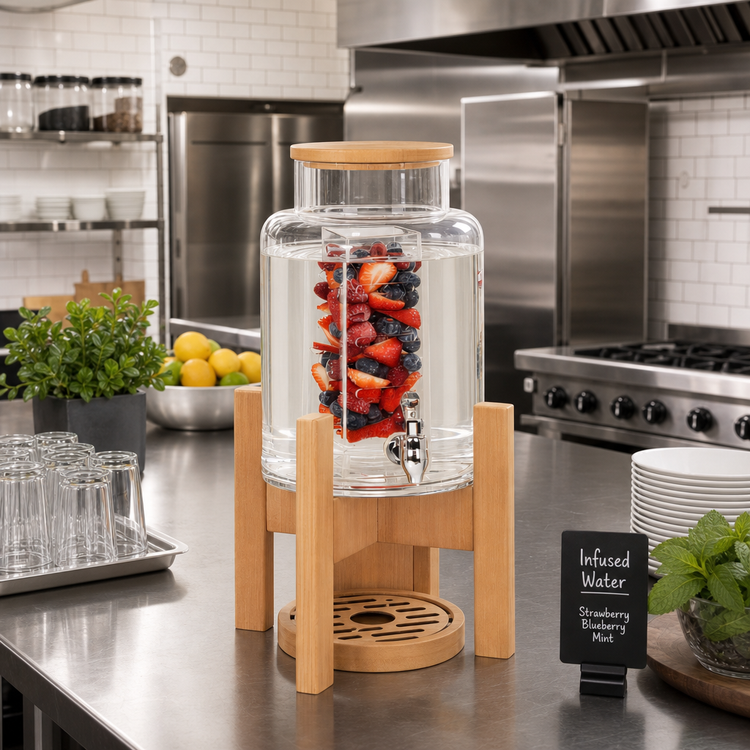 Product image #2 for Cal-Mil Renew 2 Gallon Infusion Beverage Dispenser with Drip Tray and Removable Spigot