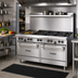 Thumbnail image #2 for Garland US Range U Series 60-Inch Gas Restaurant Range with 6 Open Burners, 24-Inch Griddle and 2 Standard Ovens