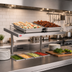Thumbnail image #2 for Hatco Glo-Ray 36-Inch Freestanding Heated Shelf, 6-Inch Deep, Stainless Steel Top