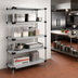 Thumbnail image #2 for Quantum Stationary Solid Stainless Steel Shelving Starter Kit, 48