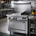 Thumbnail image #2 for Garland G Starfire Pro 36-Inch Gas Restaurant Range with 2 Open Burners, 24-Inch Griddle, and Standard Oven