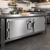 Thumbnail image #2 for Atlas Metal HB-5 Undercounter Slide-In Heated Base with Hinged Doors