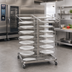 Thumbnail image #2 for RATIONAL 6-Full Size Stainless Steel Mobile Plate Rack for Pro/Classic, 34 Plates
