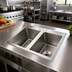 Thumbnail image #2 for John Boos Pro-Bowl 2-Compartment Stainless Steel Drop-In Sink with 10 x 14 x 10 Bowls