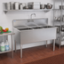 Thumbnail image #2 for Serv-Ware 57 Inch 3-Compartment Budget Sink