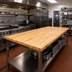 Thumbnail image #2 for Boos Block Blended Edge Grain Maple Kitchen Countertop, 144 x 42 x 1-1/2 Inch, Varnique Finish