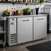 Thumbnail image #2 for Kelvinator Commercial 61-Inch 2-Solid-Door Back Bar Cooler, 16.6 Cu. Ft., Stainless Steel