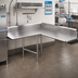 Thumbnail image #2 for John Boos Pro-Bowl L-Shaped Corner Clean Dishtable, 108-Inch Corner-to-End, 60-Inch Machine-to-Corner, Right-to-Left, 14-Gauge Stainless Steel