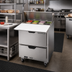 Thumbnail image #3 for Beverage-Air 27-Inch One-Section Refrigerated Sandwich Prep Table with 2 Drawers, 8-Pan Top, and Cutting Board