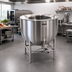Thumbnail image #2 for Legion LT-60 60-Gallon Stationary Direct Steam Kettle with 2/3 Jacket and Tri-Leg Base