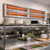Thumbnail image #2 for Hatco Glo-Ray® Double Lighted Infrared Strip Heater, 108 Inch, Aluminum