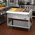 Thumbnail image #2 for Aerohot 44-3/8 Inch Gas Wet Bath Steam Table with 3 Pan Capacity, Open Base and Undershelf