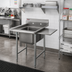 Thumbnail image #2 for Eagle Group 314 Series Floor Model 1-Compartment Sink with Left and Right Drainboards, 304 Stainless Steel