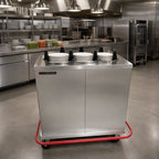 Thumbnail image #2 for Carter-Hoffmann (Middleby) EPD3S9 Enclosed Unheated 3-Silo 9-Inch Round Plate Dispenser Cart, Stainless Steel