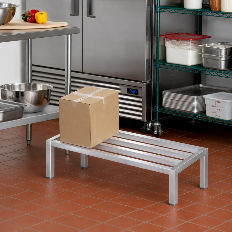 Product image #2 for Channel Manufacturing Promo Series Tubular Aluminum Dunnage Rack, 36 x 24 x 12 Inches, 2,000 lb. Capacity