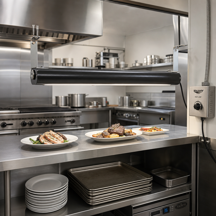 Product image #2 for Vollrath 84-Inch Low Profile Unlighted Strip Heat Lamp with Remote Infinite Switch, 208V
