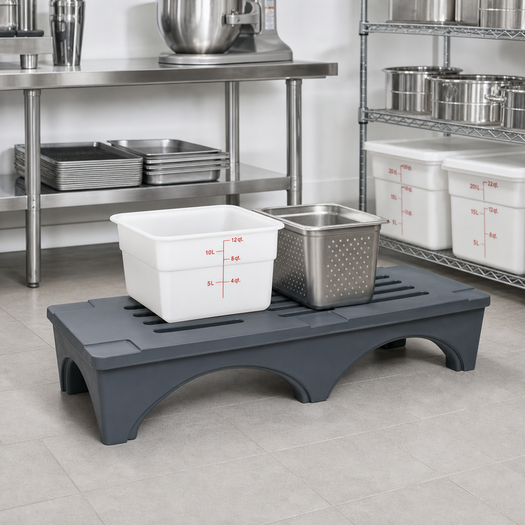 Product image #2 for Quantum Polymer Dunnage Rack with Ventilated Top, 60 x 22 x 12 Inches, 4,000 lb. Capacity